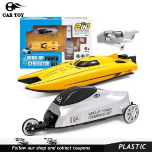 Car Toys Children Mini Hovercraft Toy Hand Assembled Power Ship Boy Water Electric Remote Control Boat Speedboat Sailing Model Rc Boats Kids Toy Gift