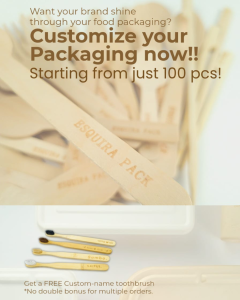 (ECO)Custom Logo Laser Printing Wooden / Bagasse (HANYA LASER SAJA TIDAK TERMASUK PRODUK)