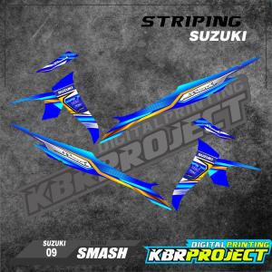 ( COD ) SMASH STICKER STRIPING MOTOR SUZUKI SMASH IP.09 STRIPING VARIASI RACING PETRONAS