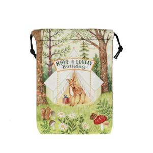 Washable Multi Use Storage Bags 13x18 Inch Festival Polyester Gift Sacks for Organizing Household Essential