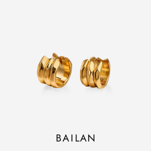 Bailan Triple Hoop Earrings for Women Elegant Premium Chic Fashion Jewelry Anti Allergy ED4568-T
