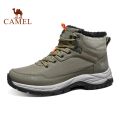 Camel Men's Winter Warm Hiking Shoes Hightop Walking Waterproof Hiking Boots. 