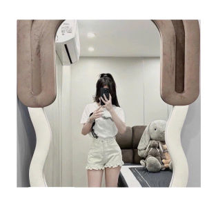 quần short kaki jean phối bèo 1 tầng dàNH CHO NỮ