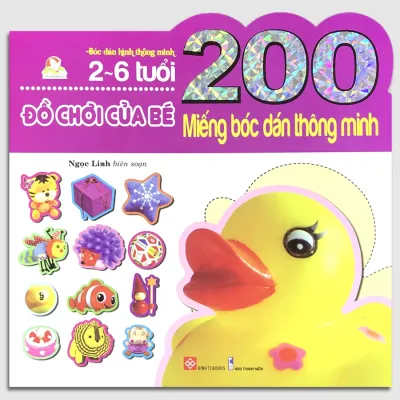 Sách 200 Miếng Bóc Dán Thông Minh - Bộ Sách Nhiều Chủ Đề Dành Cho Trẻ Từ 2 - 6 Tuổi (12 Tập)