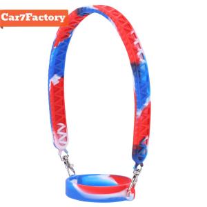 Silicone Water Bottle Sling Fit 8-40oz Bottles Water Bottle Carrier Water Bottle Holder for Stanley Cup Accessories