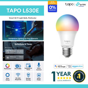 Tp-Link Tapo L530E / L510E Smart Wi-Fi Light Bulb Multi Color Schedule and Timer Voice Control Adjustable Brightness and Color Via Tapo App Saving