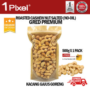 KACANG GAJUS ORIGINAL | GAJUS | GAJUS GORENG | ROASTED BUTTER CASHEW NUT (500gram) - HALAL !!! FREE Bubble Wrap !!! Hot Sale !!!