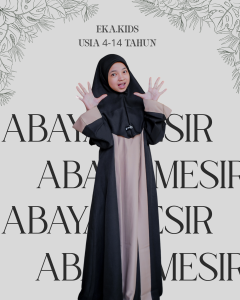 Eka.Kids Gamis Anak Abaya Mesir Terkini 2024 Usia 4-14 Tahun Anak Perempuan