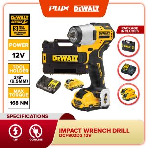 Dewalt DCF902D2-GB 12V 3/8" Brushless Cordless Impact Wrench - Hog Ring DCF902D2/DCF902