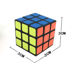 3cm 3x3 Keychain Cube Rubiks Cube with Buckle OPP Simple Package ABS Raw Materials 3.0 The cube pendant is of good quality