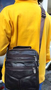 Tas Selempang Pria Kulit 💯% Kualitas Bagus Bisa COD