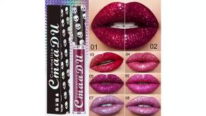 CmaaDu 8-Color Skull Lip Gloss - Design Hydrating Waterproof Smudge-Proof 3.5ml