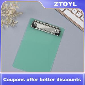 【ZTOYL】 Simple A6 Bill Clipboard Memo Pad Clip Board Loose-leaf Notebook File Writing Pad Clamps Paper Holder Office School Supplies