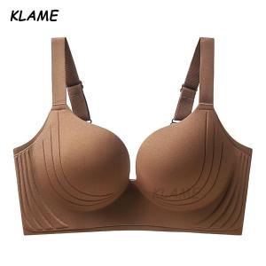 KLAME 34-44 CDE Cup Womens Push-up Adjustable Thin Seamless Underwear KLM1156