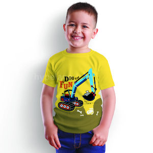 Baju Atasan Mobil Truk Oleng Anak Laki Laki Import 1 - 10 Tahun - Hypelane Kids
