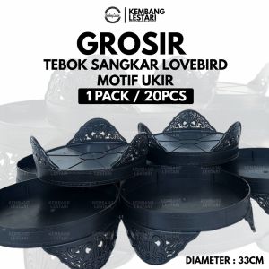 GROSIR TEBOK LOVEBIRD MOTIF UKIR 20 PCS UNTUK SANGKAR KANDANG BULAT KAPSUL