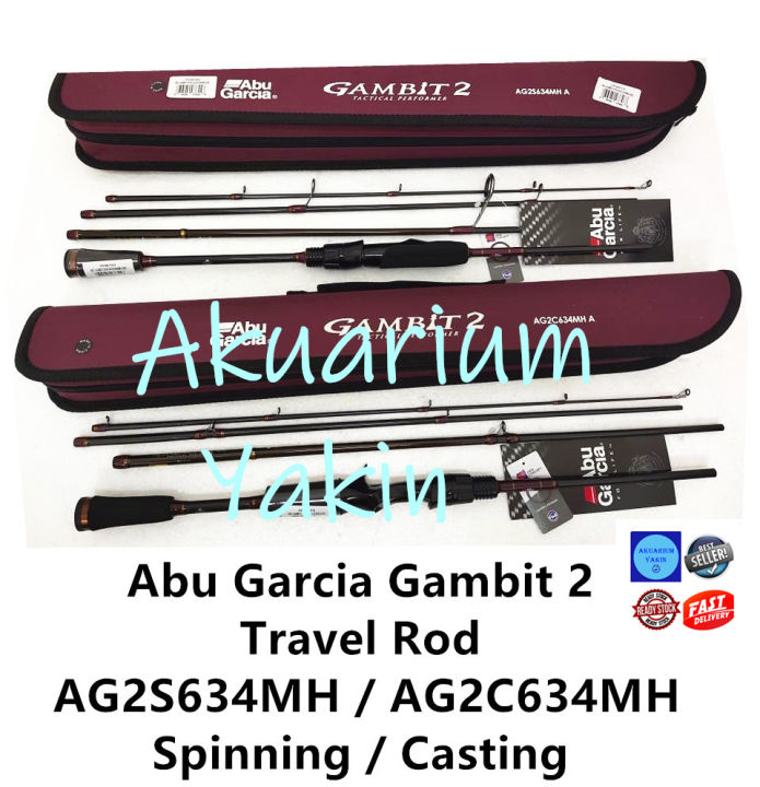 abu garcia gambit rod Vendetta Spinning Reel and 7' 1-Piece Fishing Combo, 30-Ton Graphite Rod Blank Construction, High Density EVA Handles : Sports & Outdoors lightweight design 4077 Abu Garcia Gambit 2