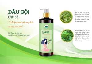 Dầu Gội Chè cỏ dành cho mẹ bầu và sau sinh Thảo mộc Kim Nhan Đồng Quê - 500ML
