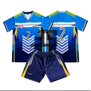 Setelan dan atasan jersey Bola voli Pria wanita Uniseks 12064 Fullprinting sublimation Size S M L XL XXL 3XL