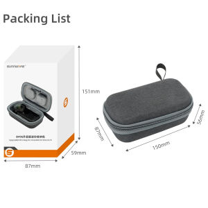 SunnylifeStorage Case for Insta360 X3 Sport Camera Protector Portable Storage Bag for Insta 360 ONE X2/ X Carrying Case