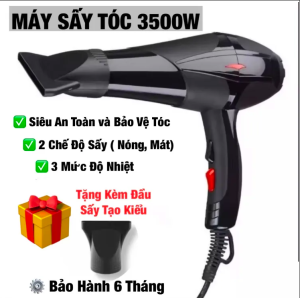 Máy Sấy Tóc 2 Chiều Nóng Lạnh Công Suất Lớn 3500W - Máy Sấy Tóc Tạo Kiểu Chuẩn Salon