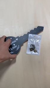 Wooden Key Holder Wall Mounted Key-Shaped Storage Rack Key Hook for Wall Key Rack Bohemian Style Home Decoration