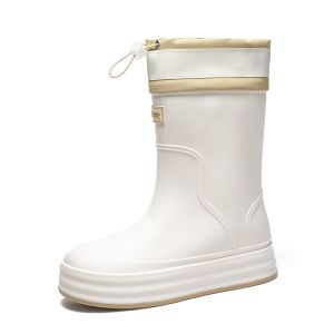 COD Fashion Sepatu Sawah Cewek Boot Tinggi Panjang Karet Kerja Proyek Anti Air Sepatu Wanita Casual Banjir Hujan Kekinian 448