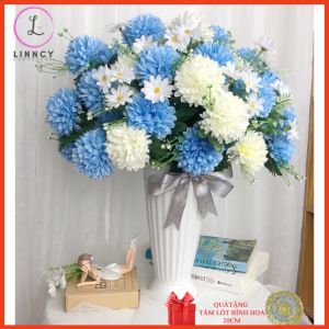 Hoa giả bình hoa bồ công anh (gồm cả bình và hoa) trưng bày phòng khách văn phòng cửa hàng lớp học