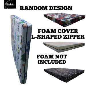 Foam Cover II RANDOM DESIGN II L-Shaped Zipper II Semi Cotton/Polyster Fabric II FOAM NOT INCLUDED6