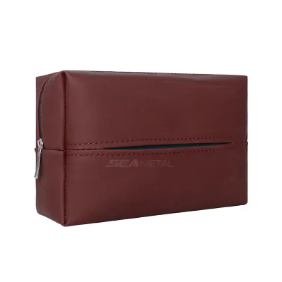 SEAMETAL Napa Leather Car Tissue Box Set pelbagai fungsi Hanging tisu kotak pemegang aksesori Interior kereta