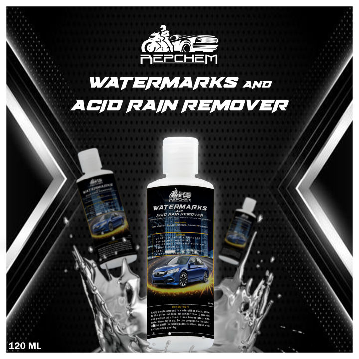 REPCHEM 120mL Watermarks and Acid Rain Stain Remover with FREE