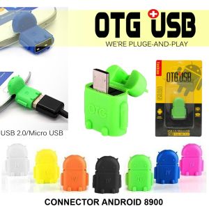 OTG mini Micro Usb V8 Port Konektor Non Cable Micro USB Penyambung Flashdisk Mouse Ke HP