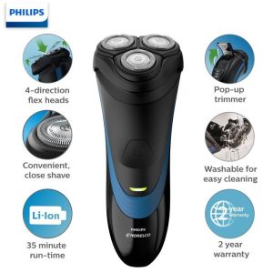 Máy cạo râu Philips Norelco S1560/81 Shaver 2100 pin Lithium-ion thời gian sử dụng 35 phút liên tục - Hàng chính hãng bảo hành 24 tháng