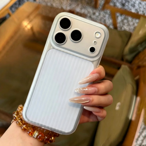 Water Ripple Soft Silicone Rubber Matte Phone Case for iPhone 17 16 15 14 Plus 13 12 11 Pro Max Shockproof Clear Stripes Cover