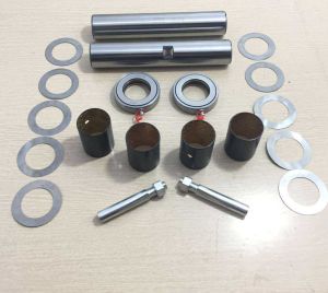 Bộ ắc phi dê (trục đứng) tải thùng 11 tấn. ĐK 45 L245 bạc d49. (bộ SP gồm 2 trục căn  bạc ốc chốt bạc đạn) mã sp 6110