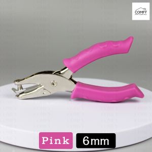 NEW! Single Hole Puncher with Non Slip Handle 6MM Ticket Punch Scrap booking Punches