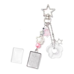 Adorable Simple Star and Flower Bead Mobile Strap Phone Chain Charm for Creative DIY Enthusiasts and Fashion Lovers