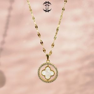 HCB❤"Spinning Shell Pendant Necklace - Gold Plated Jewelry for a Fun and Stylish Look!"