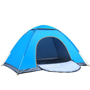 Automatic Pop Up Camping Tent 3-6 Person Waterproof Double Layer Outdoor Tent Quick Setup Lightweight Portable for Hiking Beach Family Travel Festival