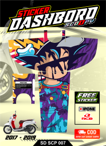 STIKER STRIPING PELINDUNG DASHBORD / TANKPAD / DECKPAD MOTOR SCOOPY STICKER SCOOPY 2017 2018 2019 MODEL 3