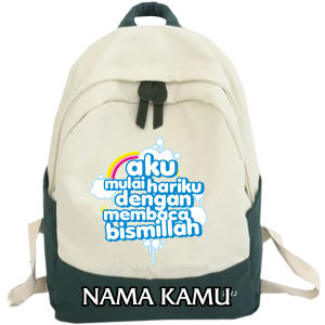 Tas Karakter Muslim Membaca Bismillah Tas Ngaji Dan Tas Sekolah