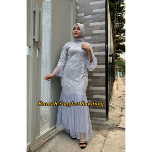 (BISA COD) FATIMAH DUYUNG DRESS/GAMIS SYARI"I MODIS/DRESS BRUKAT/DRESS PESTA/DRESS CANTIK MEWAH/RUMAH KEBAYA BANDUNG/GALLERY KEBAYA / RUMAH SONGKET BANDUNG / RUMAH KEBAYA BANDUNG