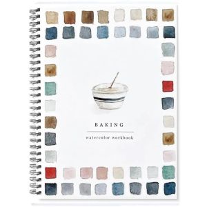 WUXU with Paint Brush Watercolor Workbook Beginner-Friendly With Color Palette Watercolor Paint Book Creative Art Crafts Painting Supplies for Kids Adults Teens