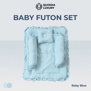 Quokka Luxury Matras Alas Tidur Bayi - Baby Futon Set Premium Bantal Guling Anti Peang