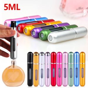 BAIXL Mini 5ml Liquid Sample Vials Aluminum Moisturizer Perfume  Refillable Bottle Spray Bottle Bottom-filled Perfume Bottle