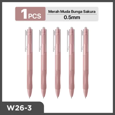 AIMILO Gel Pen Pulpen Gel Retractable 4 Warna 0.5mm Ink Water Base 1 PCS Panjang 145mm
