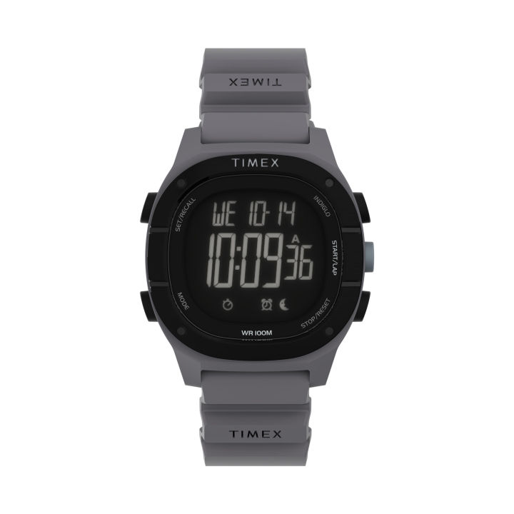 Timex Command LT Men's 40mm Grey Case Silicone Strap