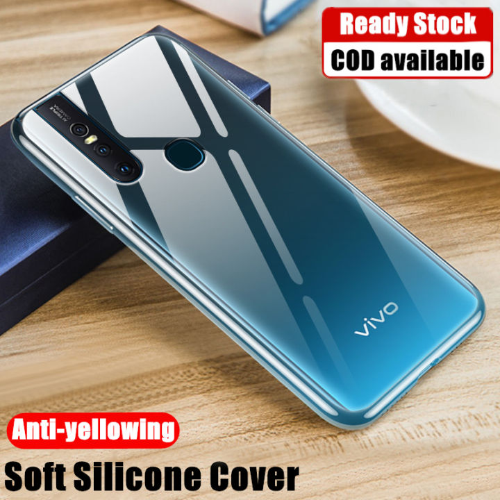 Vivo 1819 Vivo V15 Transparent Back Cover For Vivo V15 1819 Crystal Clear  Shock Absorption Jelly Case Soft