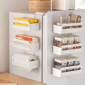 CNAIFE2 Wall Mounted ic Paper Towel Holder Space Saving Large Capacity ic Storage Box Practical Punch Free Tissue Dispenser Home