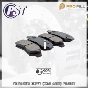PST Disc Brake Pad [Semi Metallic] 04465-BZ230 (D0102M) Front - Perodua Myvi (3rd Gen) 2017-Present
